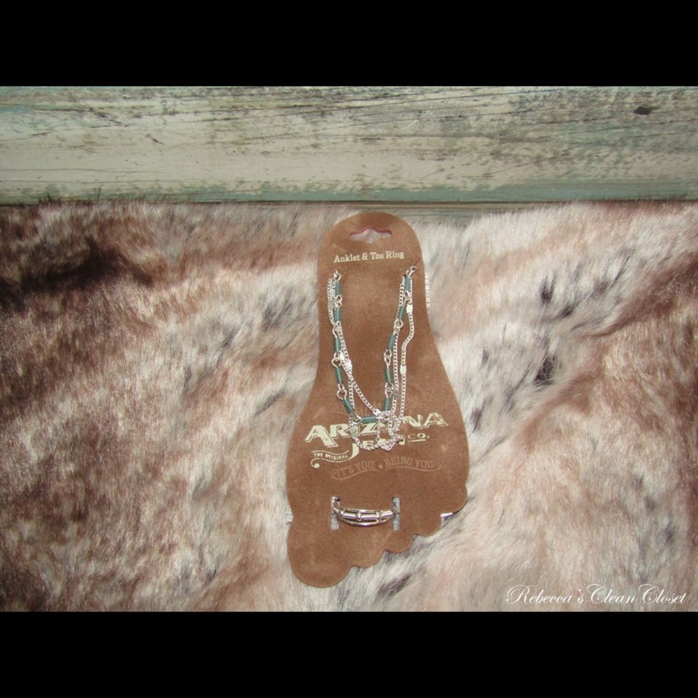 Arizona Jean Toe Ring & Anklet Set NWT!
